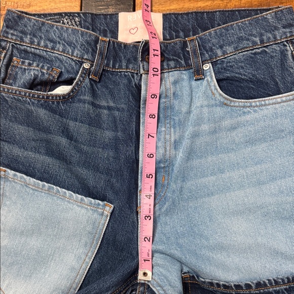 Revice Matchmaker high rise patchwork straight leg jeans Love at First Sight - Picture 10 of 12